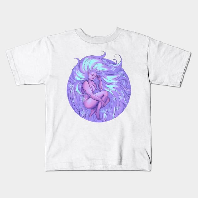 Mother Nature - Winter Kids T-Shirt by Molly11